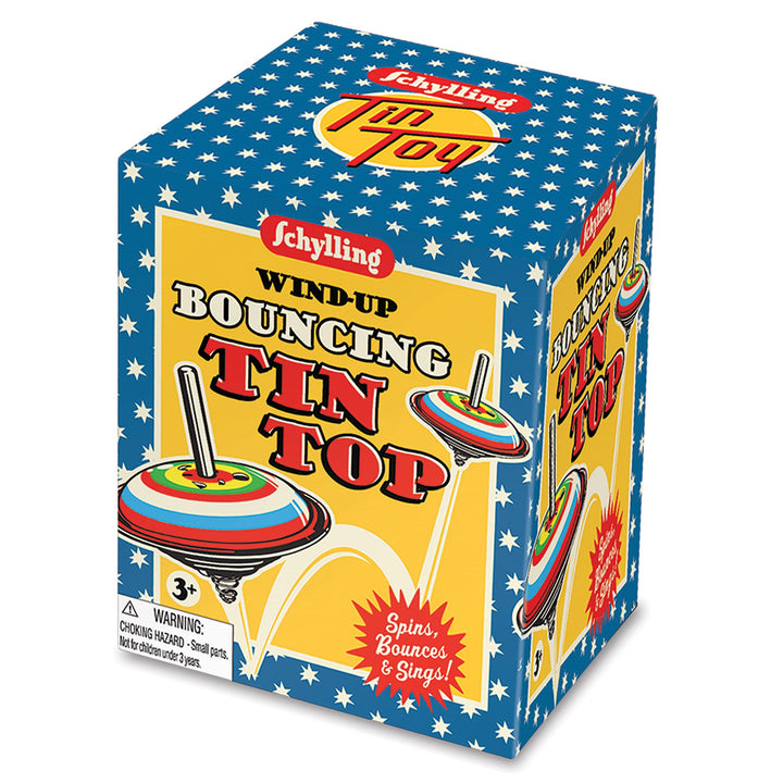 NEW Bouncing Tin Top Toy