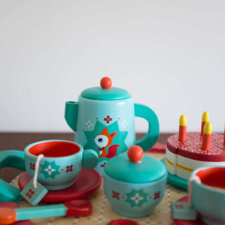 NEW Tea Party Wooden Toy Set - Fox