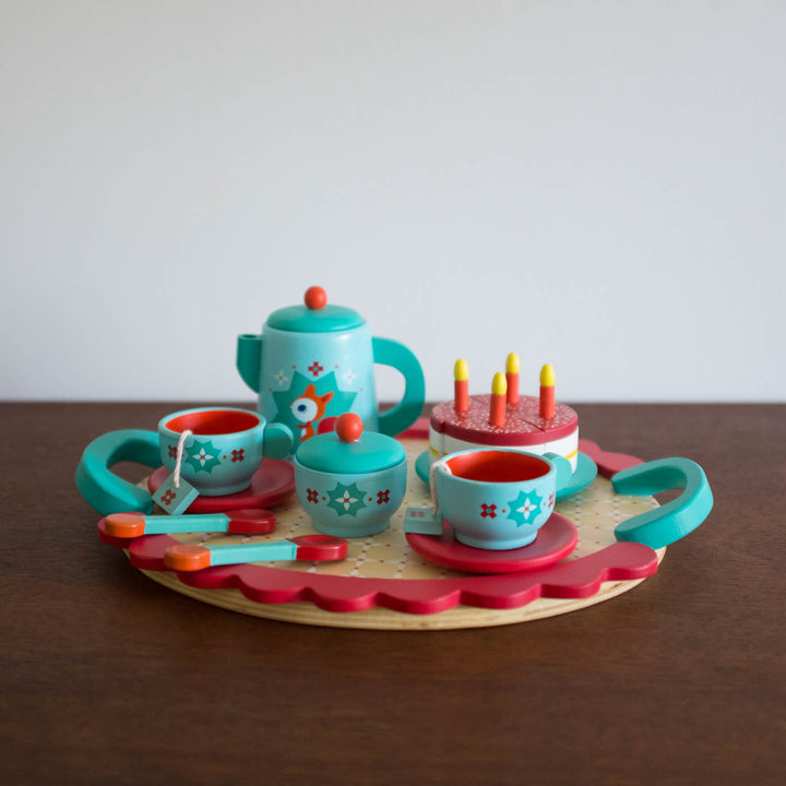 NEW Tea Party Wooden Toy Set - Fox