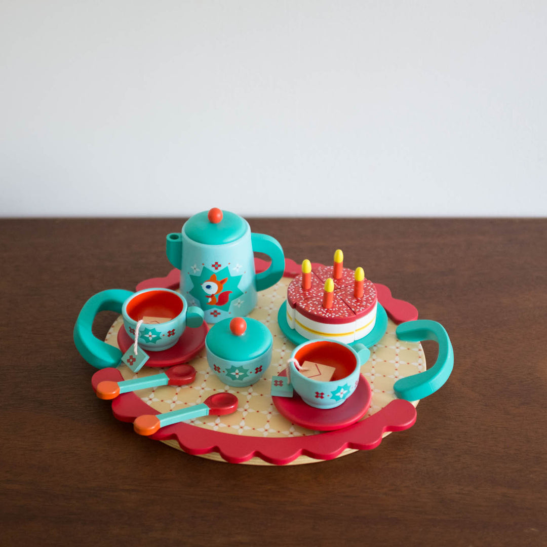 NEW Tea Party Wooden Toy Set - Fox