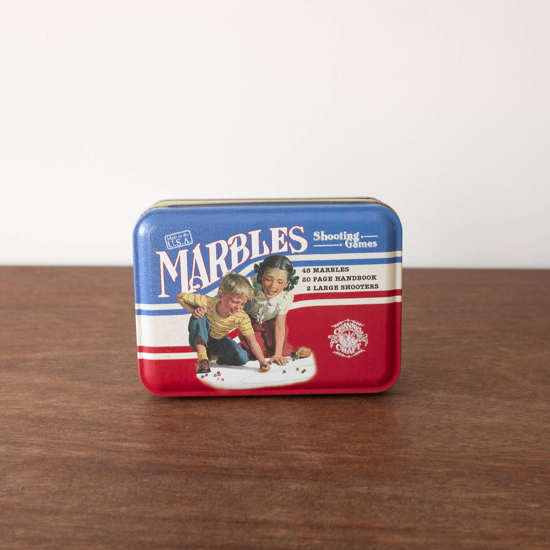 Nostalgic Marble Set in Classic Tin
