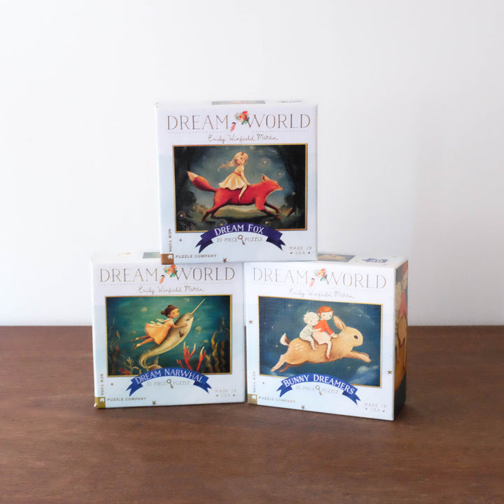 Dream World Mini Puzzle Set-Narwhal Dreamers