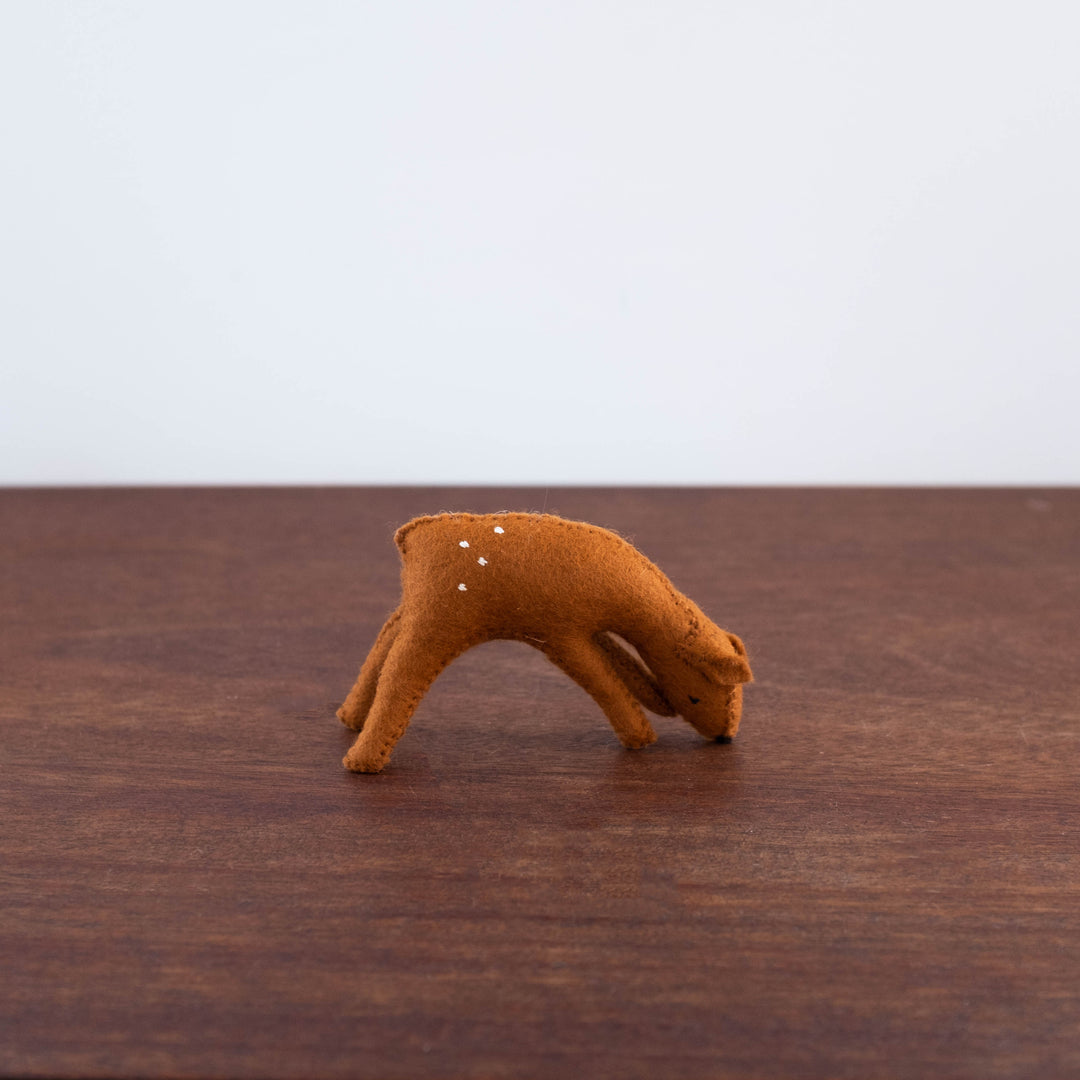 Felt Animals: Doe Eating