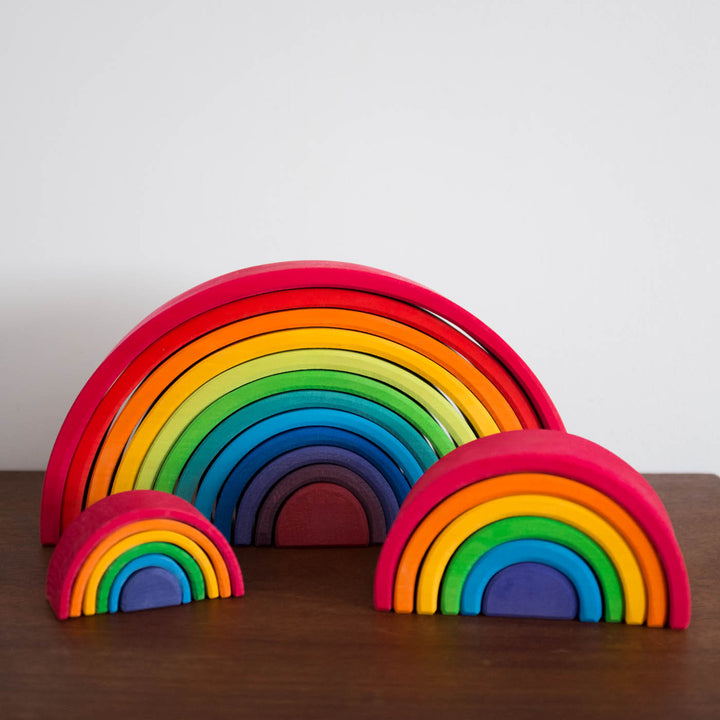 NEW Wooden Rainbow Small-Multi Color