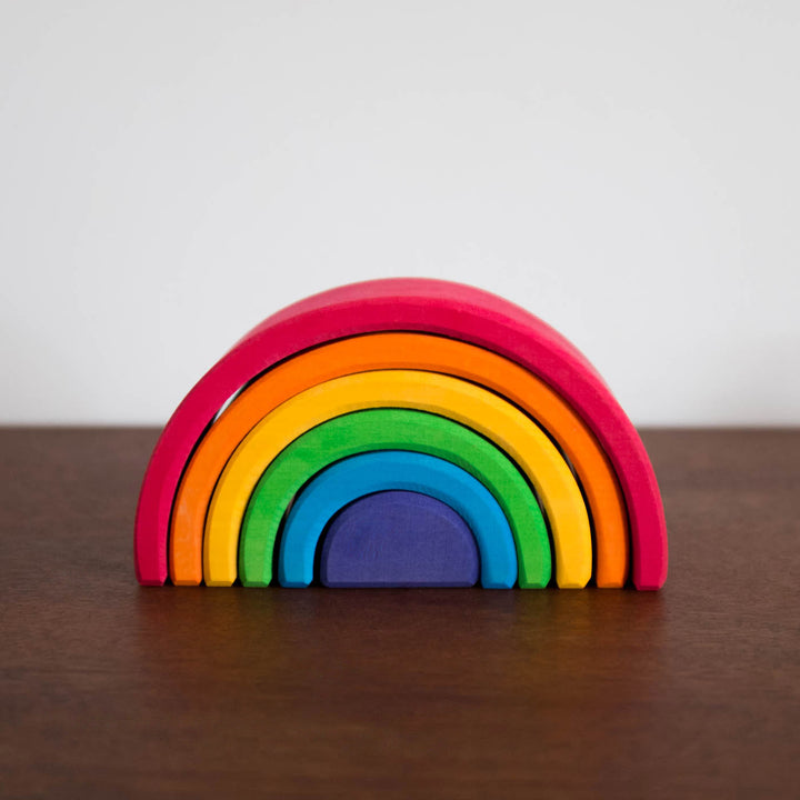 NEW Wooden Rainbow Medium-Multi Color