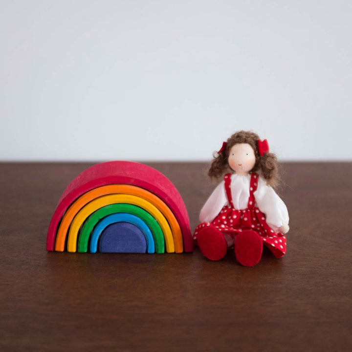 NEW Wooden Rainbow Small-Multi Color