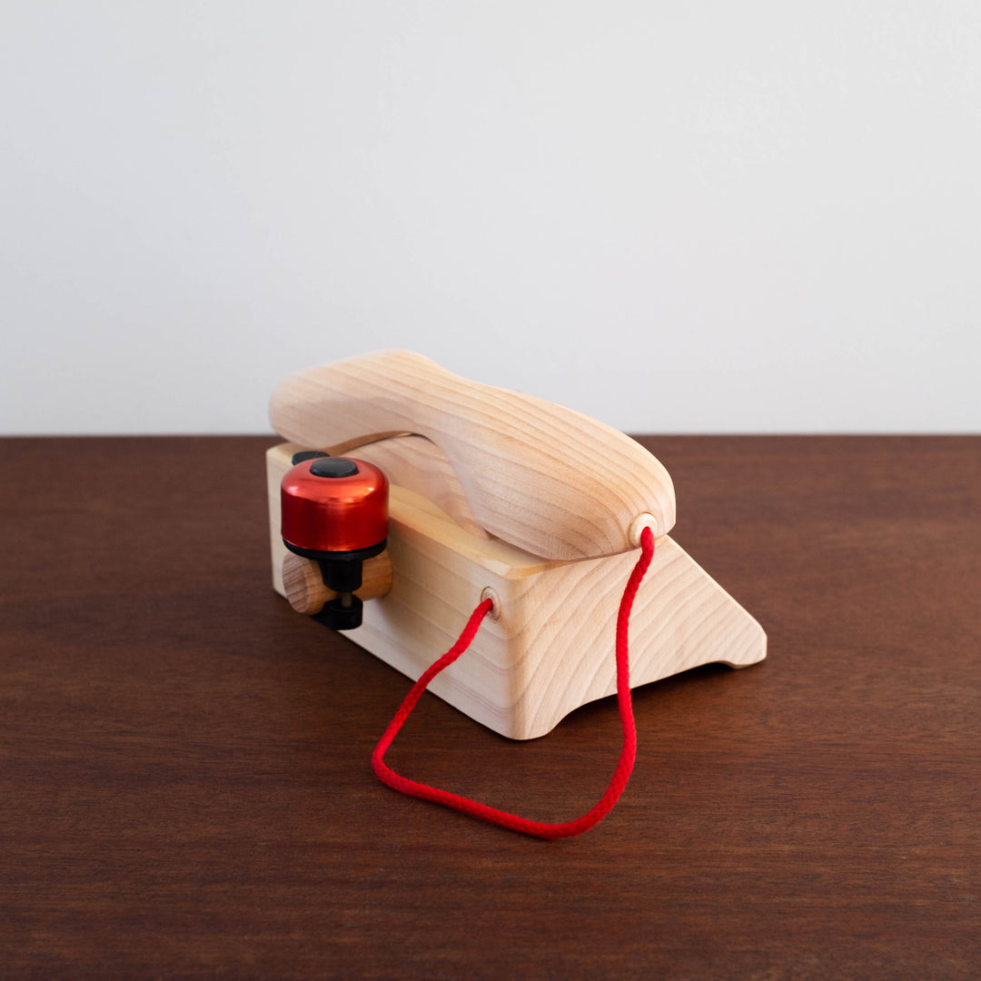 NEW Wooden Telephone Toy- No Bell