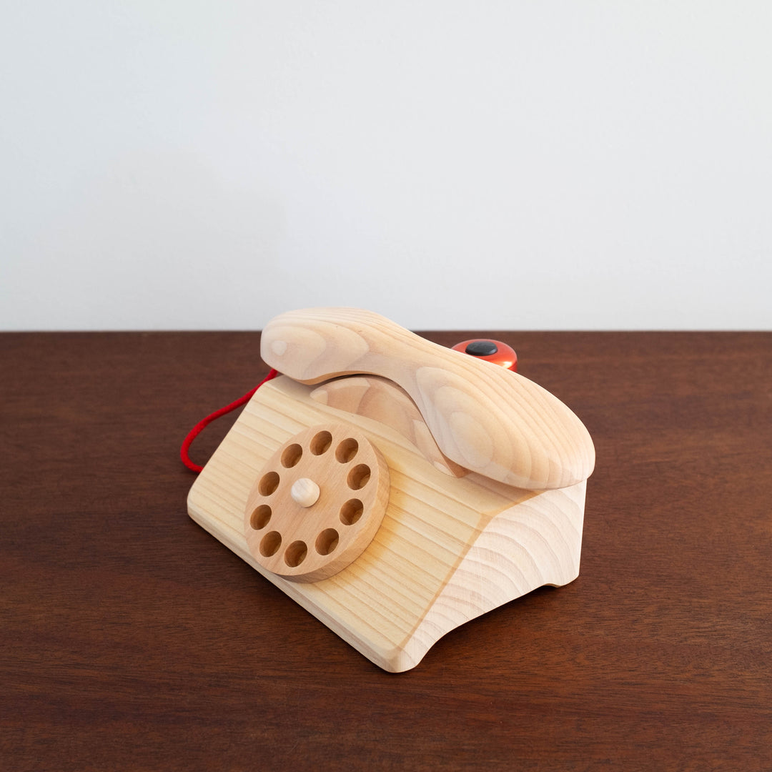 NEW Wooden Telephone Toy- No Bell