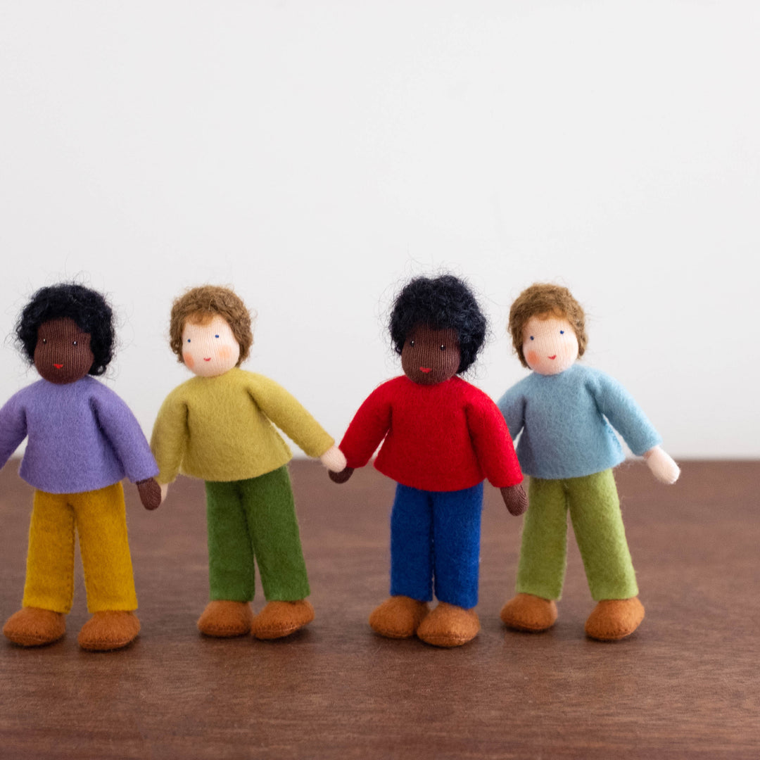 Wool Felt: Older Brother Doll House Dolls