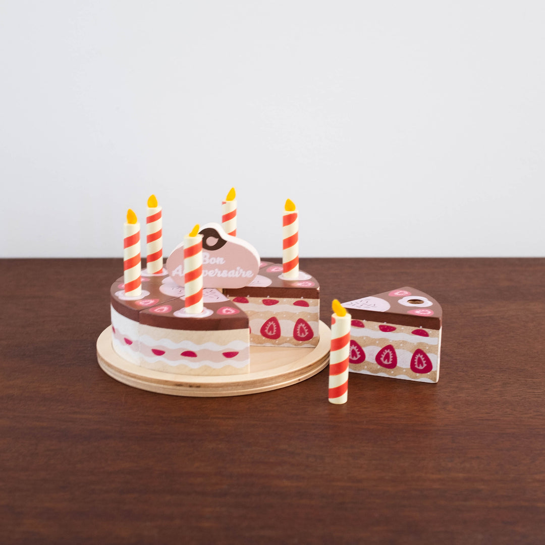 Chocolate Wooden Birthday Cake