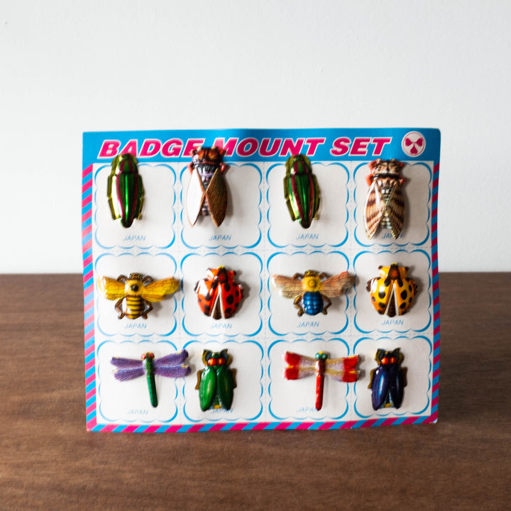 Retro Insect Badge Pins- Assorted