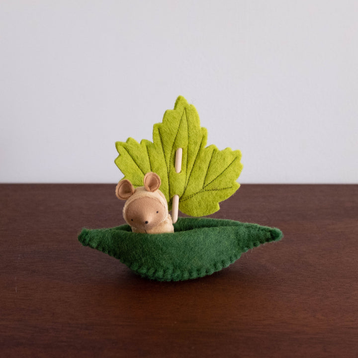 NEW Wool Felt: Leaf Boat