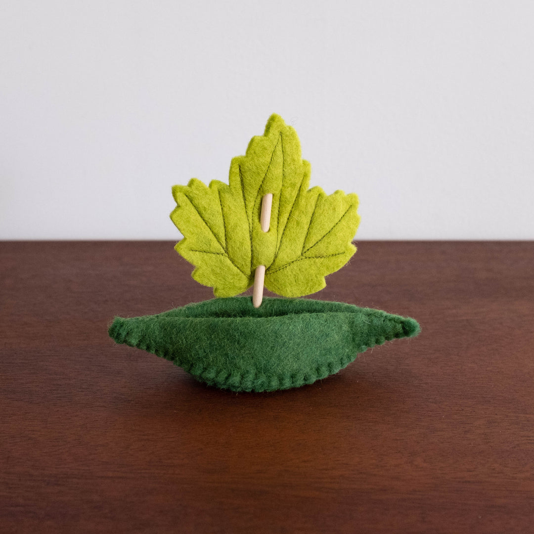 NEW Wool Felt: Leaf Boat