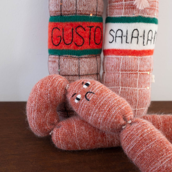 NEW Charcuterie "Salami"  Plush Lambswool and Mohair Doll