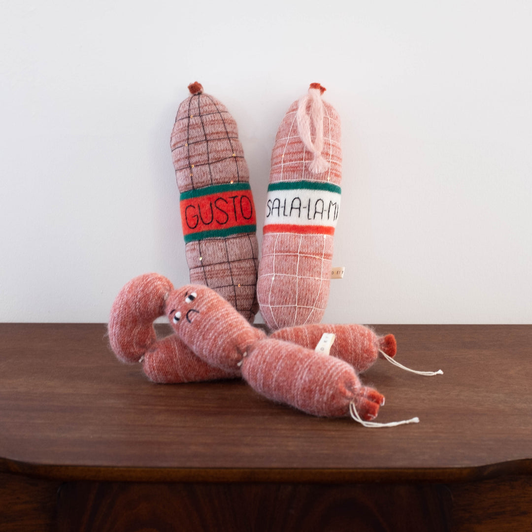 NEW Charcuterie "Salami"  Plush Lambswool and Mohair Doll