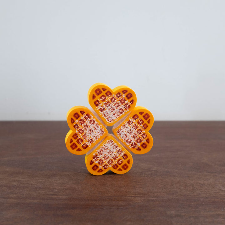 Wooden Heart Waffles to Cut