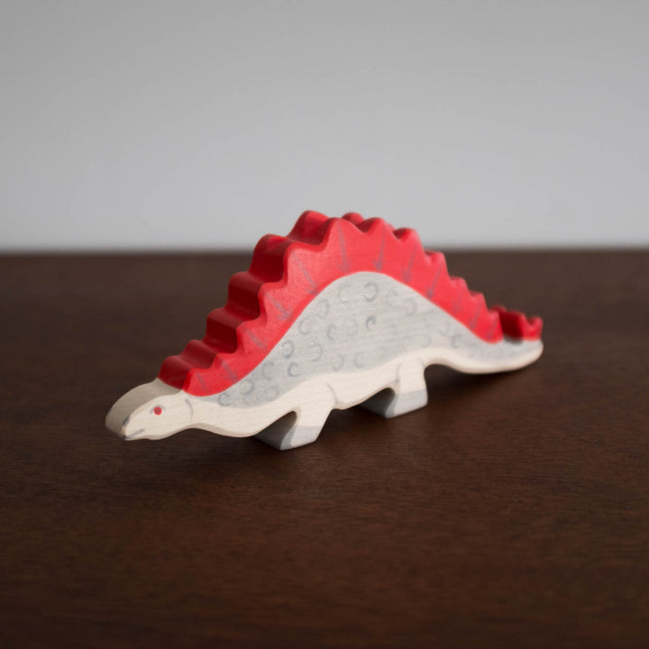 Holztiger Stegosaurus Dinosaur