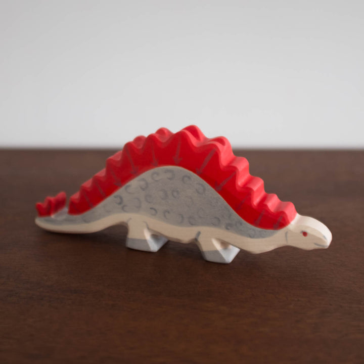 Holztiger Stegosaurus Dinosaur
