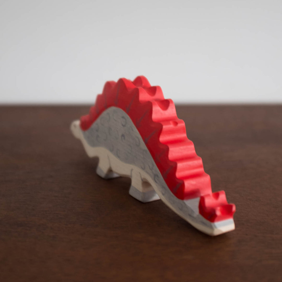 Holztiger Stegosaurus Dinosaur