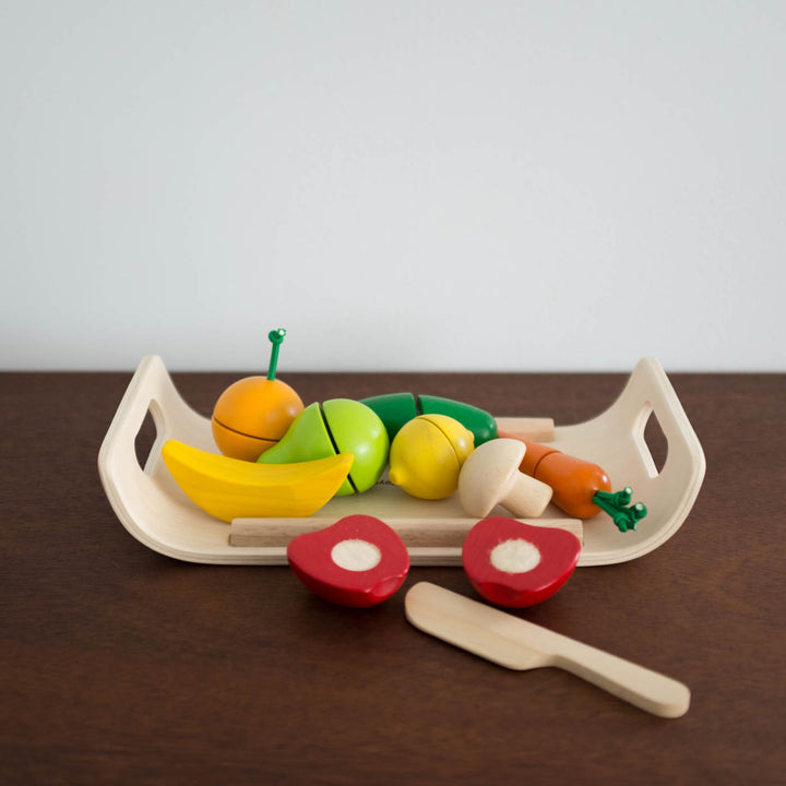 Wooden Cut up Fruits and Veggies Assorted Set