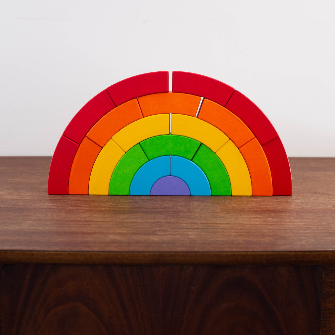 Rainbow Stacking Blocks Toy