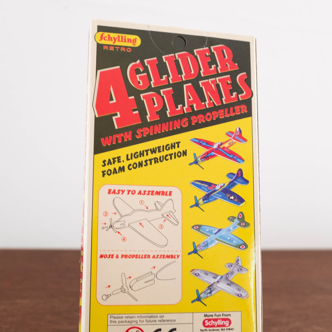Retro Glider Planes- Set of 4 Kit