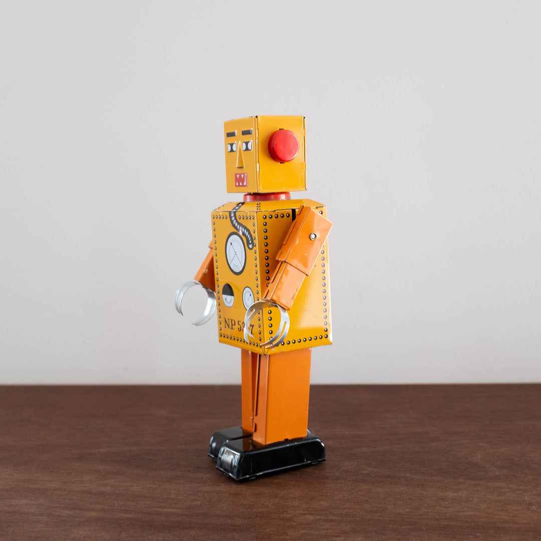 NEW Tin Robot Collectible- Lilliput Orange Large