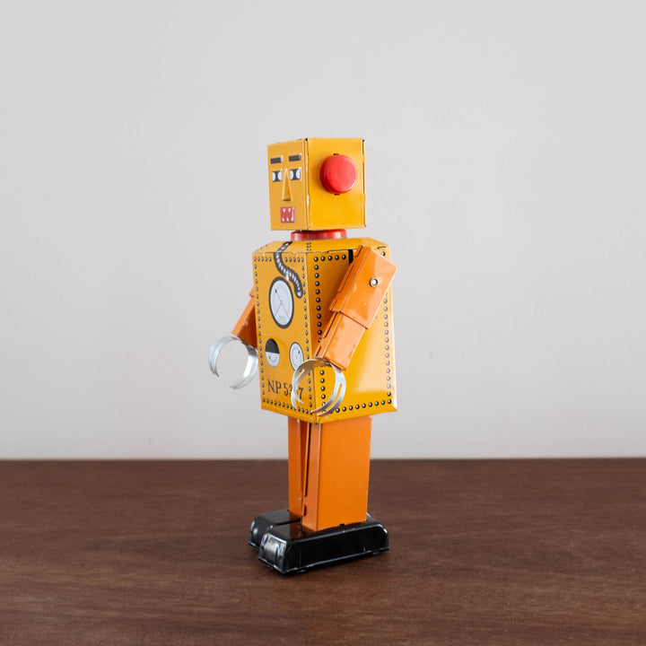 NEW Tin Robot Collectible- Lilliput Orange Large