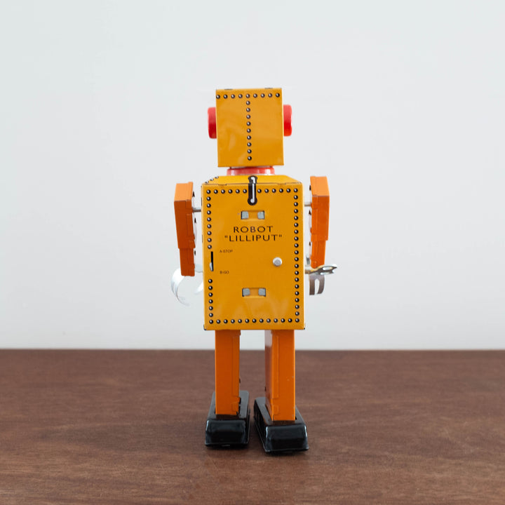 NEW Tin Robot Collectible- Lilliput Orange Large