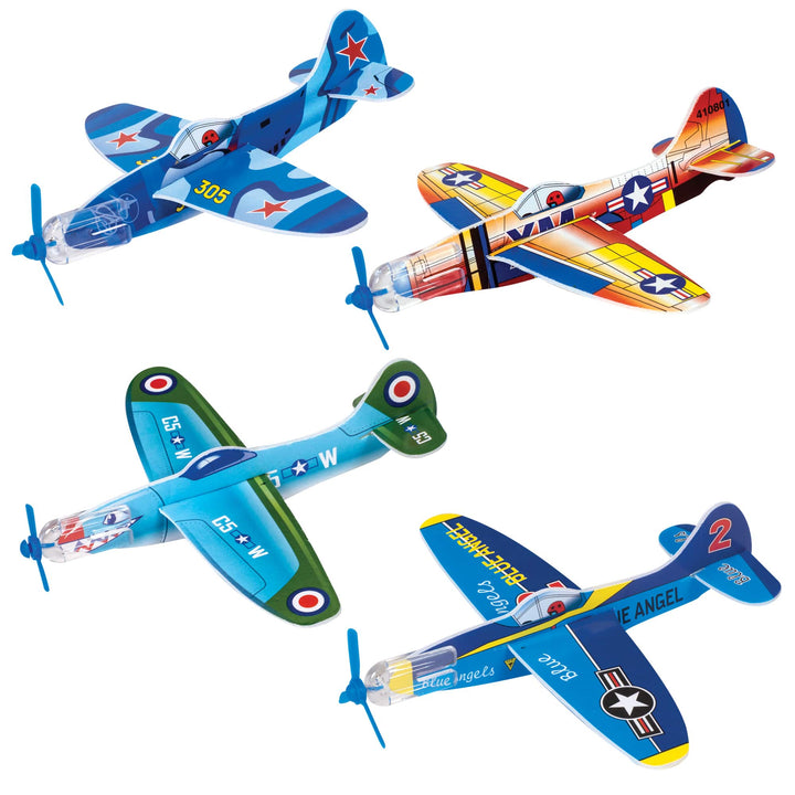 Retro Glider Planes- Set of 4 Kit