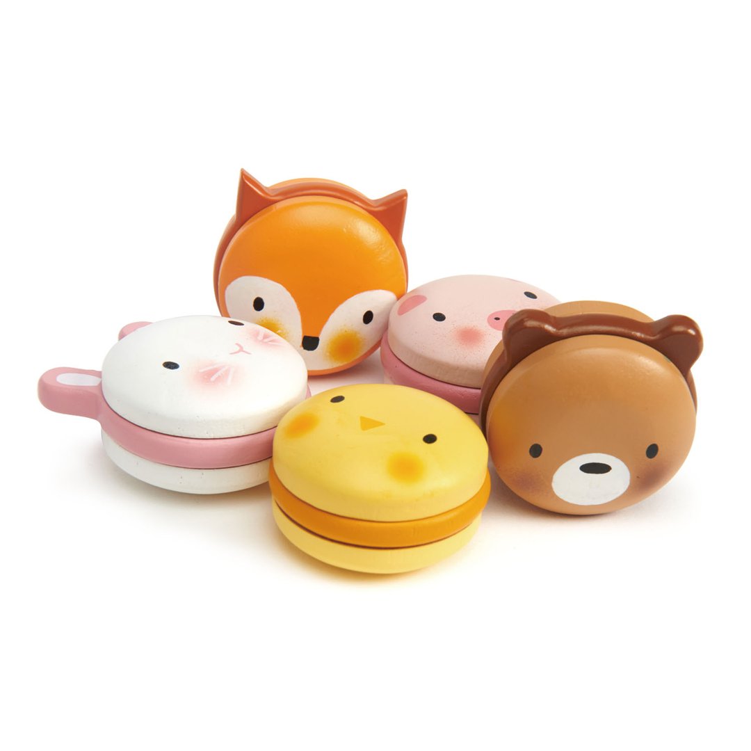 Wooden Animal Macarons