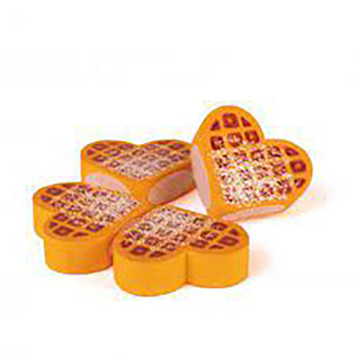Wooden Heart Waffles to Cut