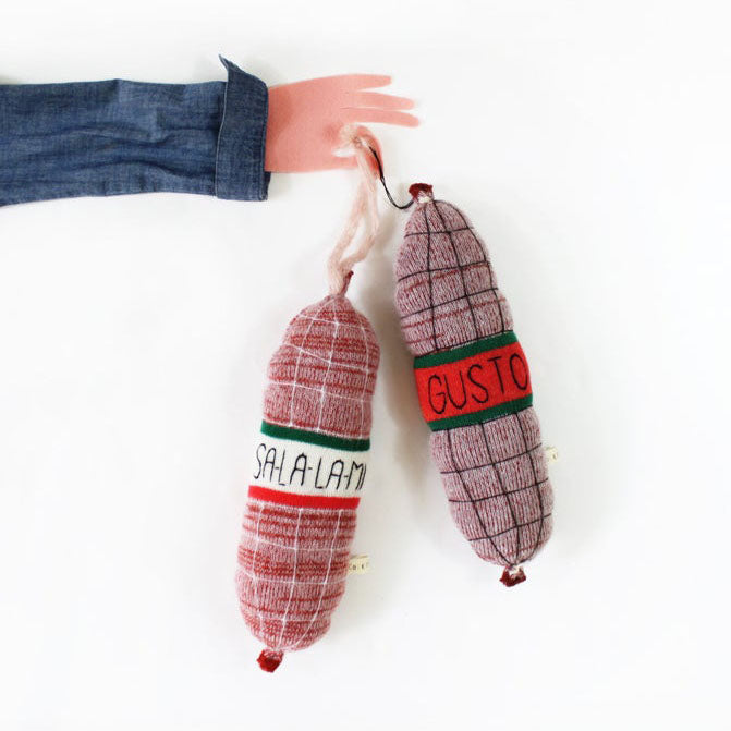 NEW Charcuterie "Salami"  Plush Lambswool and Mohair Doll
