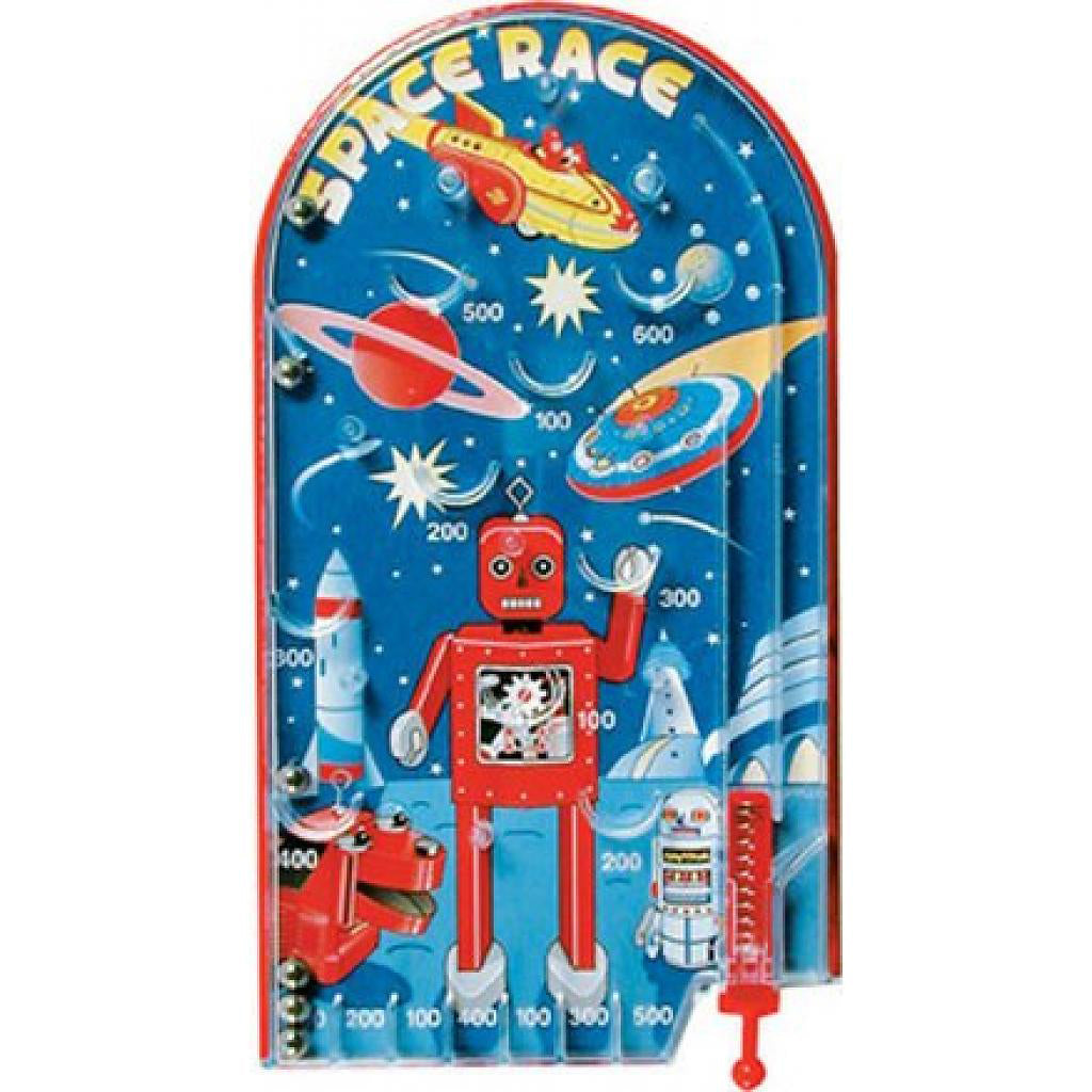 NEW Retro Space Race Pinball Game